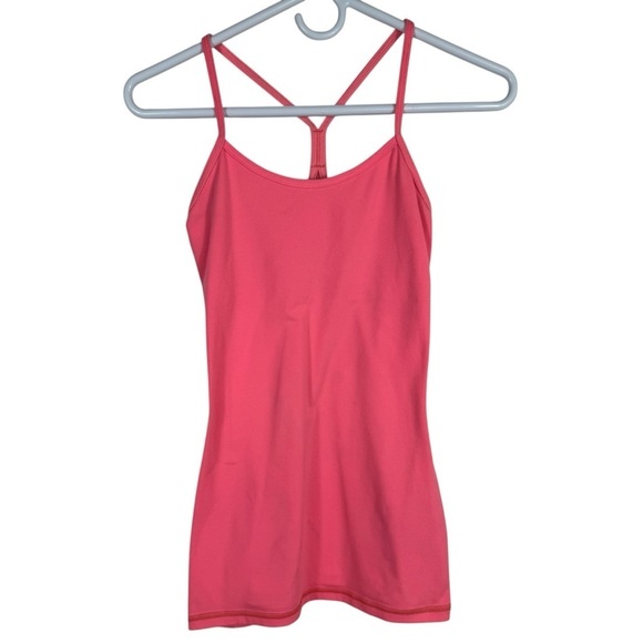 lululemon athletica Tops - Lululemon Power Y Tank, Hot Pink, Size 6